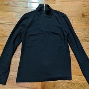 Kate Spade New York long sleeve black shirt